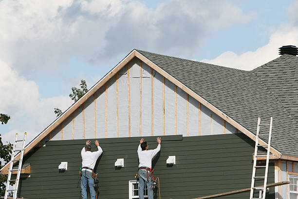 Professional Emergency Siding Repair technician working in Stoughton, MA